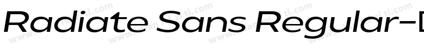 Radiate Sans Regular字体转换